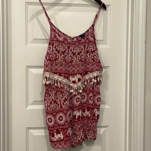 Rue 21 pink elephant romper